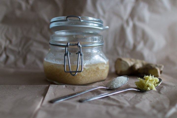 Fermentoitu inkiväärijuoman juuri